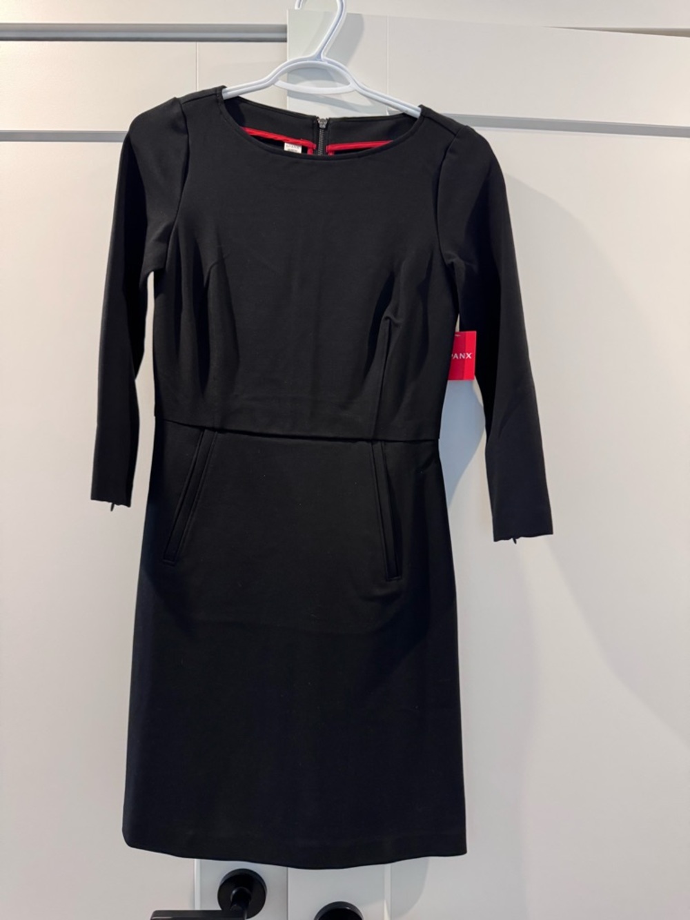 SPANX Black Long Sleeve Sheath Dress - Picture 1 of 3